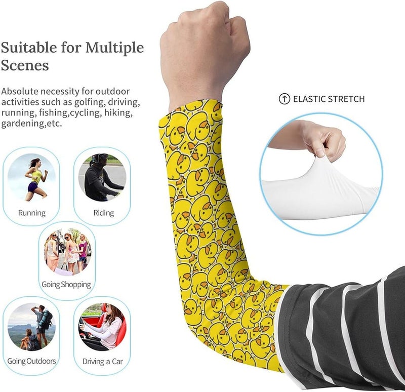 QiErDesign Marble Sports Compression Arm Sleeves for Men & Women - Youth Arm Sleeve Baseball Volleyball Sleeves & Basketball Sleeve - Image 2